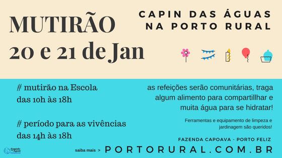 Mutirão da CAPIN das Águas